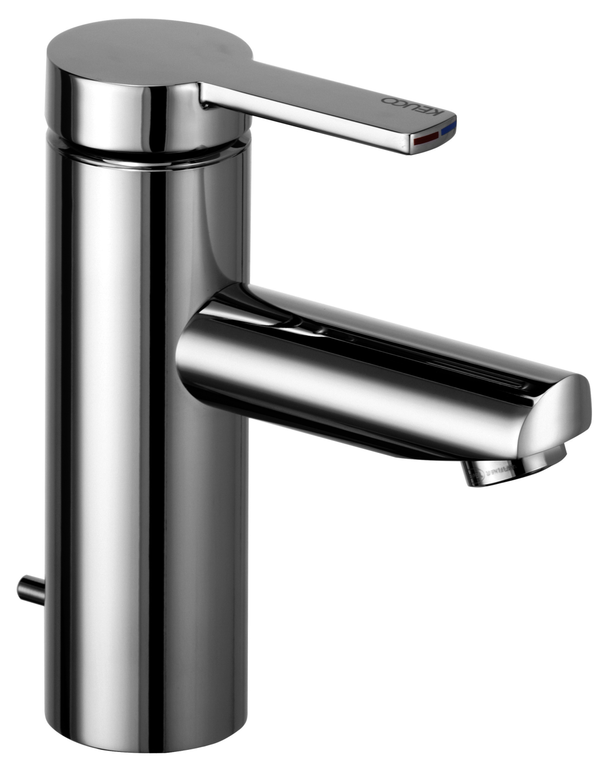 KEUCO EHM-WT-Mischer Plan blue 53902, mit Ablaufgarnitur, Alu-finish