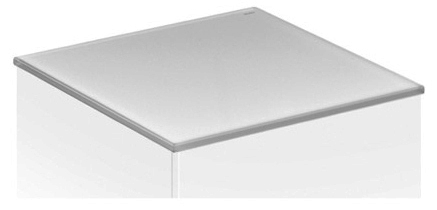 KEUCO Abdeckplatte Edition 11 31320, Cristallinglas, weiß klar 361x3x520mm
