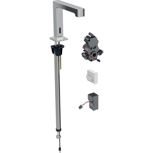 Geberit Brenta WT-Arm., Standmontage, Netz für UP-Funkt.Box, o.Misch., hgl.verchr.