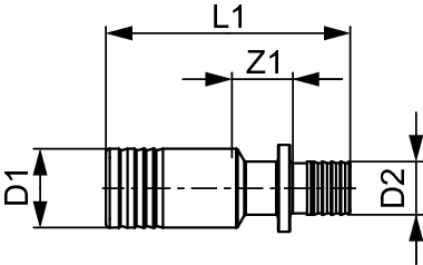 TECEflex Anschlussadapter aus Siliziumbronze für Hygieneb. Dim.20mm