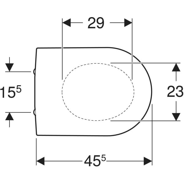 Geberit iCon WC-Sitz, weiß mit Absenkautomatik