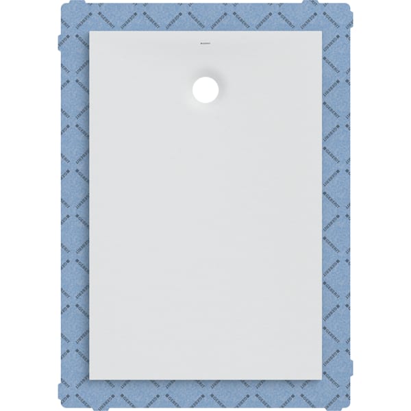 Geberit Olona Duschwanne 120 x 80 cm rechteckig, mit Dichtvlies, weiß matt