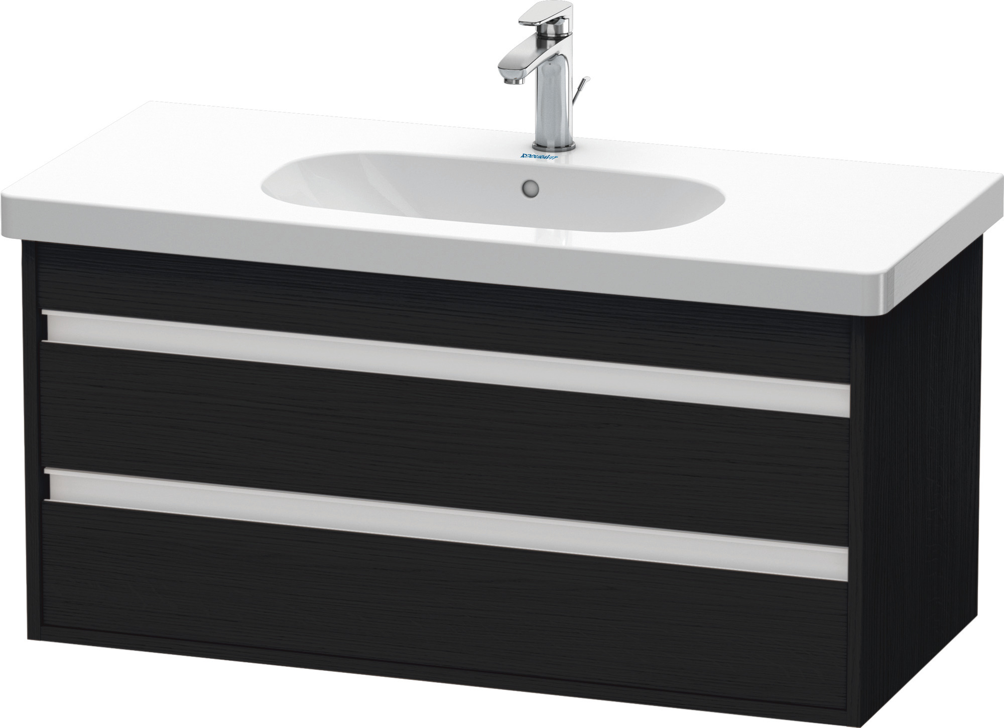 Duravit WTU wandhängend Ketho 455x1000x480mm 2 SchKa, für 034210, Eiche Schwarz