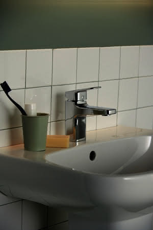 IS Waschtischarmatur Ceraplan H75 m.Ablaufgarn. Ausld.103mm Chrom