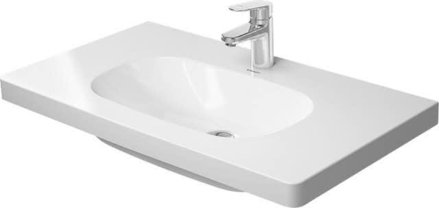 DU Möbelwaschtisch D-Code Med 850 mm ohne ÜL, mit HLB, 1 HL, weiß