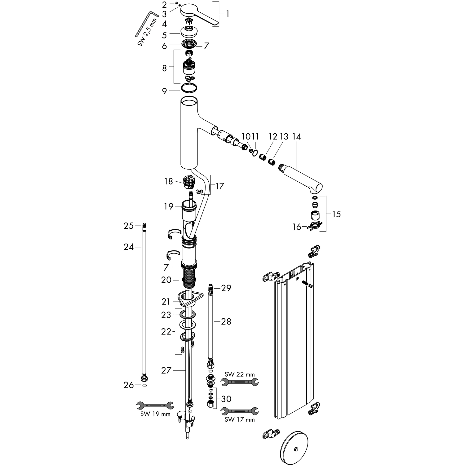 Hansgrohe Spültischmischer 160 Zesis M33 Metall Ausziehbrause Pro 2jet sBox MB