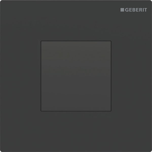 Geberit Typ 20 UR-Strg., eckig, elektron. Sp. Batteriebetrieb, schwarz matt