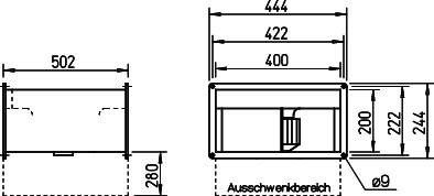 Helios KVW 200/4/40/20 Kanalventilator rechteckig, 1-PH