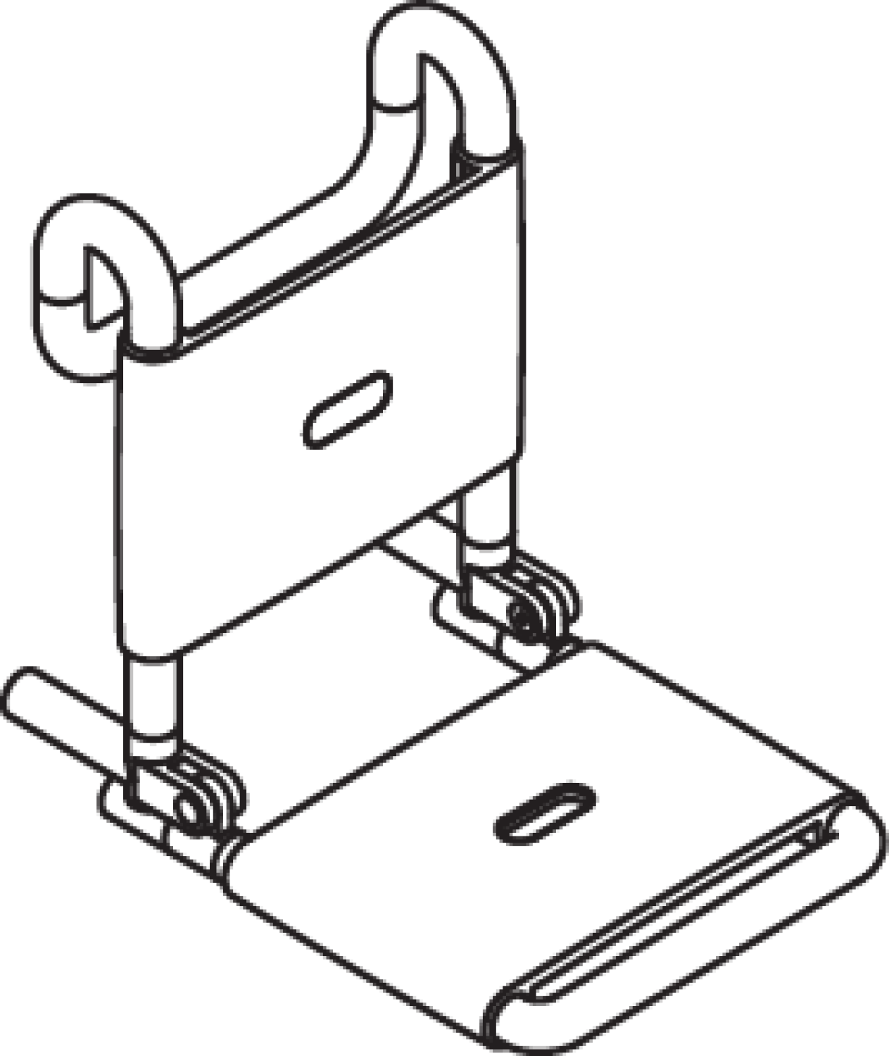 HEWI Einhängesitz, klappbar B=345mm,T=485mm,H=472mm reinweiß