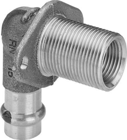 Viega Wanddurchführung mit SC Sanpress 2232.1 in 15mm x Rp1/2 x G3/4 x 55mm Rg