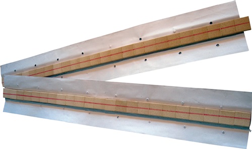 Keramische Badsicherung B 25,4mm B1 11,1mm H 6,3mm T 1,6mm Trapeznut Keramische Badsicherung B 25,4mm B1 11,1mm H 6,3mm T 1,6mm Trapeznut