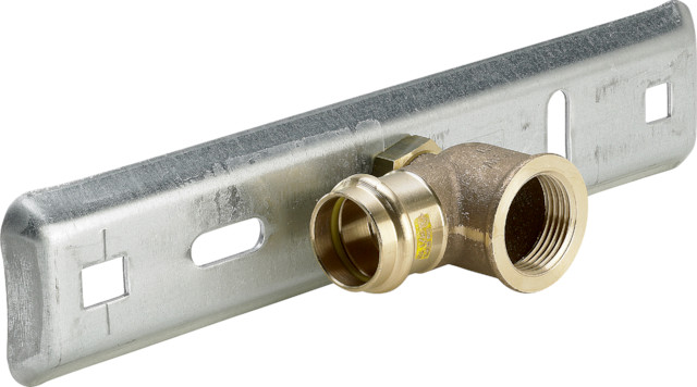 Viega Gaszähler-Anschlussplatte G2324 in 28mm Stahl verzinkt Viega Gaszähler-Anschlussplatte G2324 in 28mm Stahl verzinkt