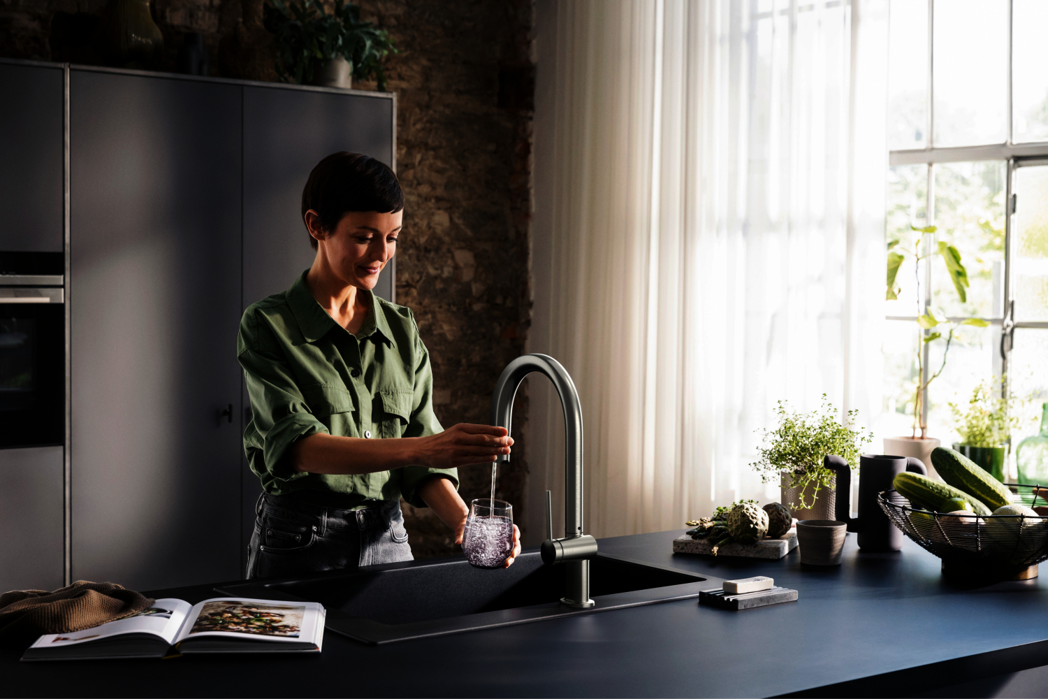 Hansgrohe SodaSystem 210 Aqittura M91 Ausziehauslauf 1j sBox Starter Set ST