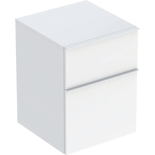 Geberit iCon Seitenschrank, 2 Schubladen 45x60x47,6cm, weiß hgl./Gr. weiß matt Geberit iCon Seitenschrank, 2 Schubladen 45x60x47,6cm, weiß hgl./Gr. weiß matt