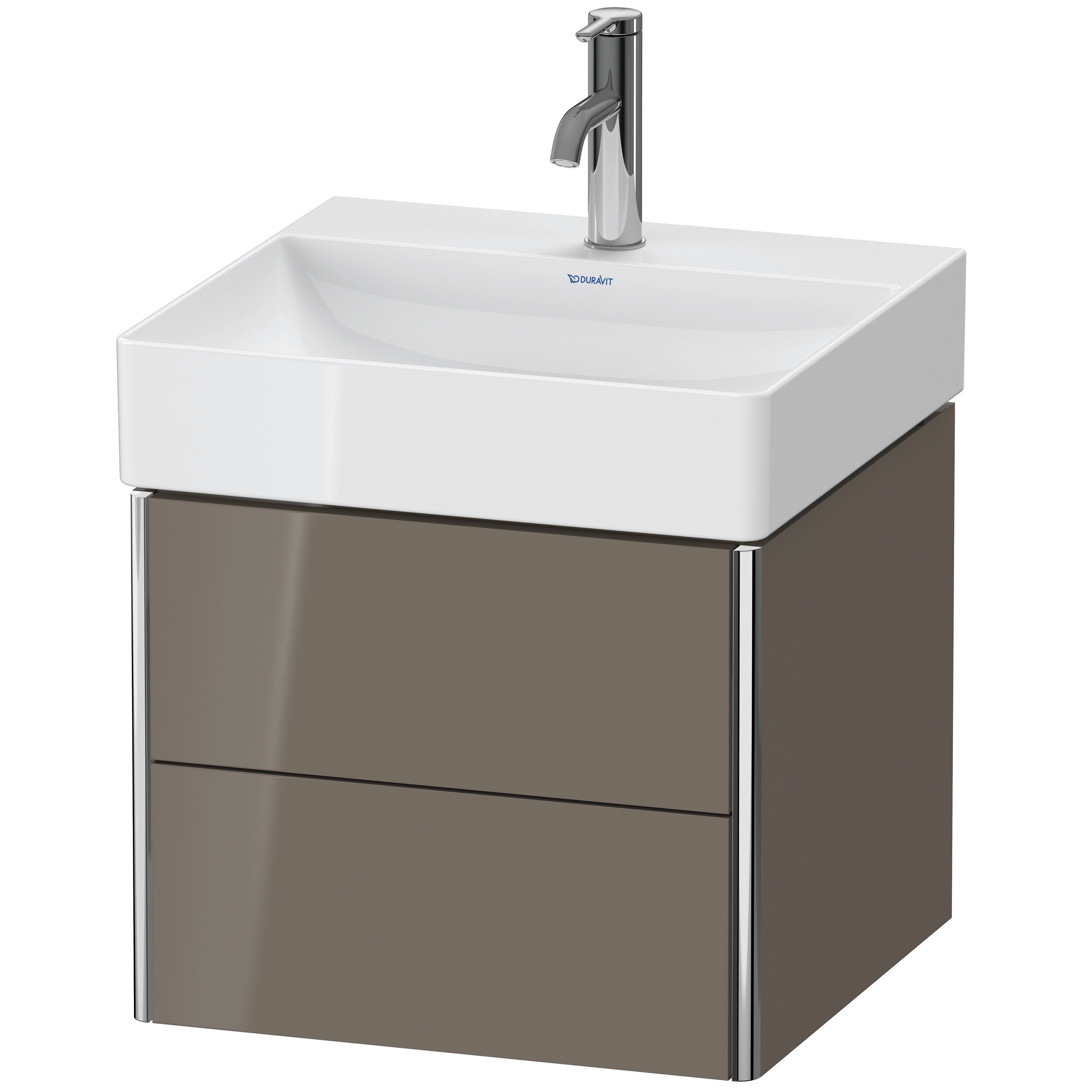 Duravit WTU XSquare wandhängend,397x484x460mm 2Schubkästen,flannel grey hochglanz
