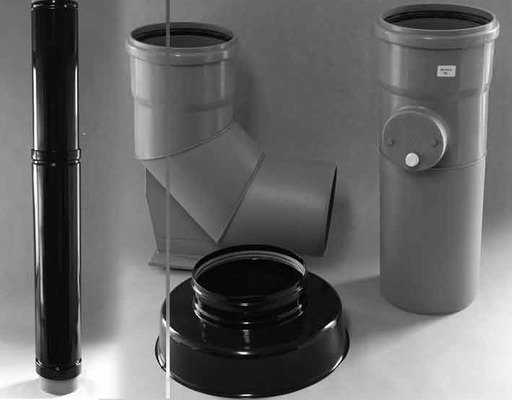 Brötje Abgasleitungs-Set senkrecht.Dach- durchfüh.SAS200-2B DN200,SGB125/170/300E