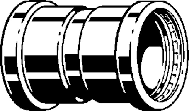Viega Muffe mit SC Prestabo 1115XL in 64,0mm Stahl verzinkt