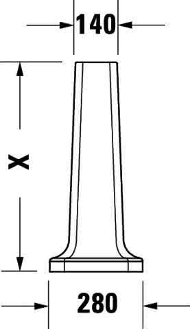 DU Standsäule 1930 für 043880 und 043870, weiß