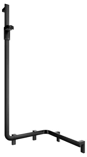 KEUCO Duschhandlauf AXESS 35008, m.Br.stg. li. 550/550/1301mm sw matt