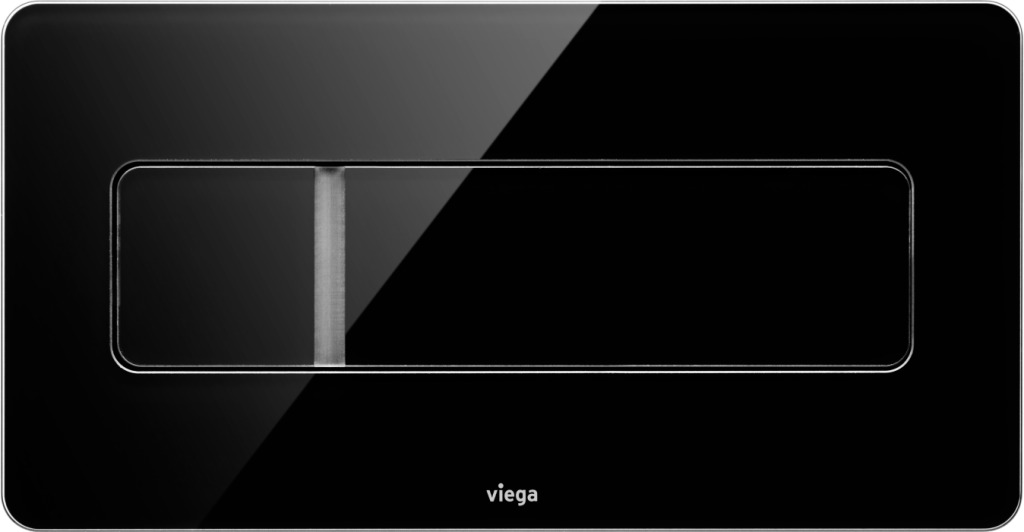 Viega WC Betätigungsplatte Visign for More 105 8357.1 in glas schwarz