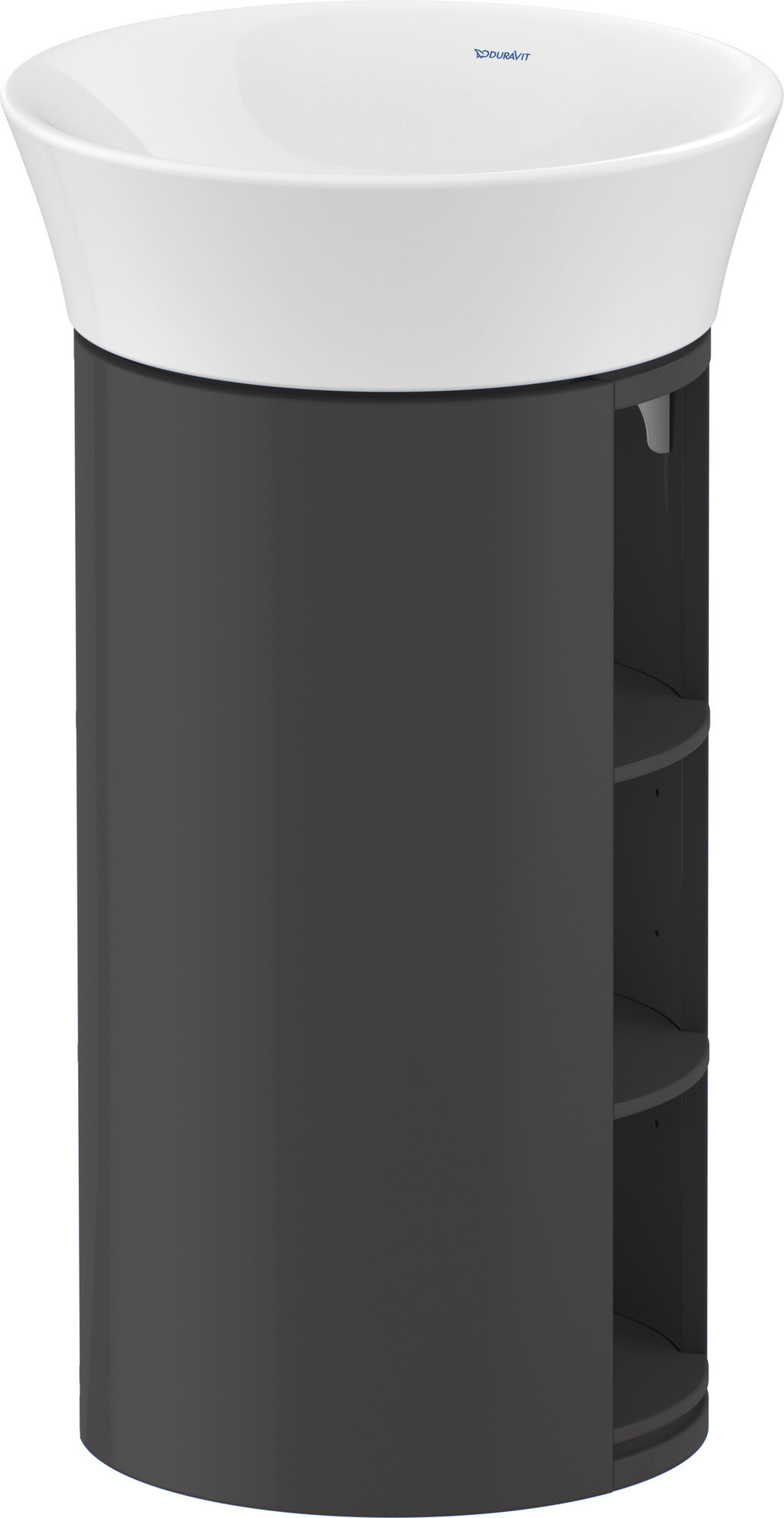 Duravit WTU White Tulip bodenst. 751x350x410mm, Graphit Hochglanz