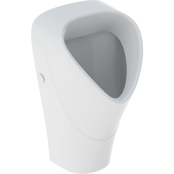 Geberit Renova Urinal Trigonal Zul. hi., Abg. hi., weiß, KeraTect