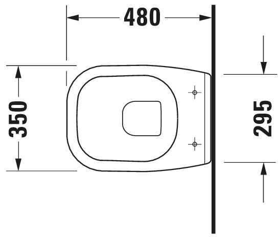 DU Wand-WC D-Code Compact 480 mm Tiefspüler, weiß, HYG