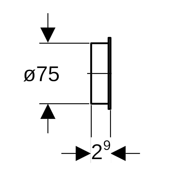Geberit Schutzstopfen d75
