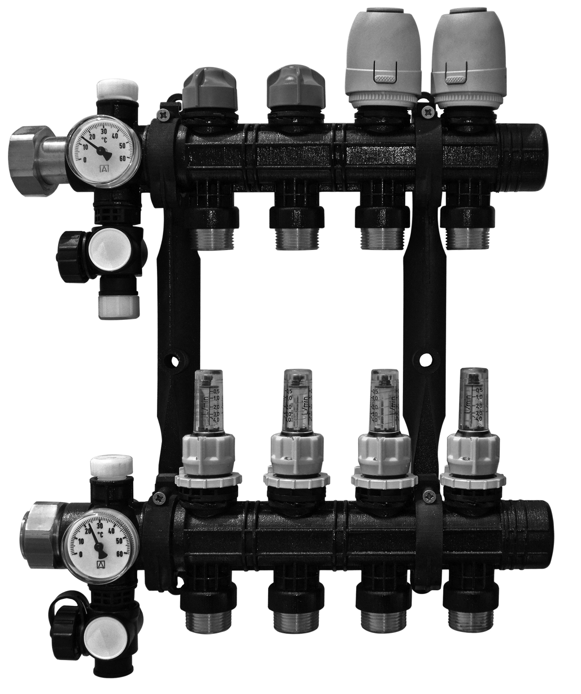 Daikin Heizkreisverteiler Kunststoff, RMX 9 9-fach Verteiler, Maße 44 x 55 cm
