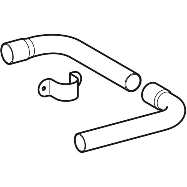 Geberit Spülbogenset 90Gr gesteckt d44