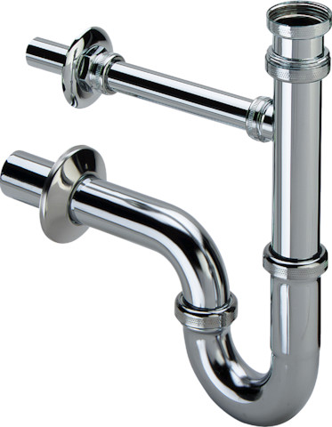 Viega Röhrengeruchverschluss 5611.02 in G1 1/4 x G1 1/4G x 240mm ms verchr.