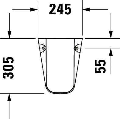DU Halbsäule D-Code für 231065/231060/231055/034812, weiß