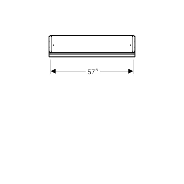 Geberit ONE Spiegelschrank mit ComfortLight 1 Tür re, AP-Mont., 60x90x15cm, alu.