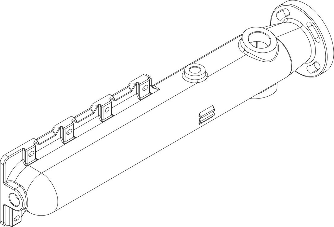 BOSCH Ersatzteil TTNR: 8738804663 Vor- / Rücklaufrohr CLA-1 4Gld everp