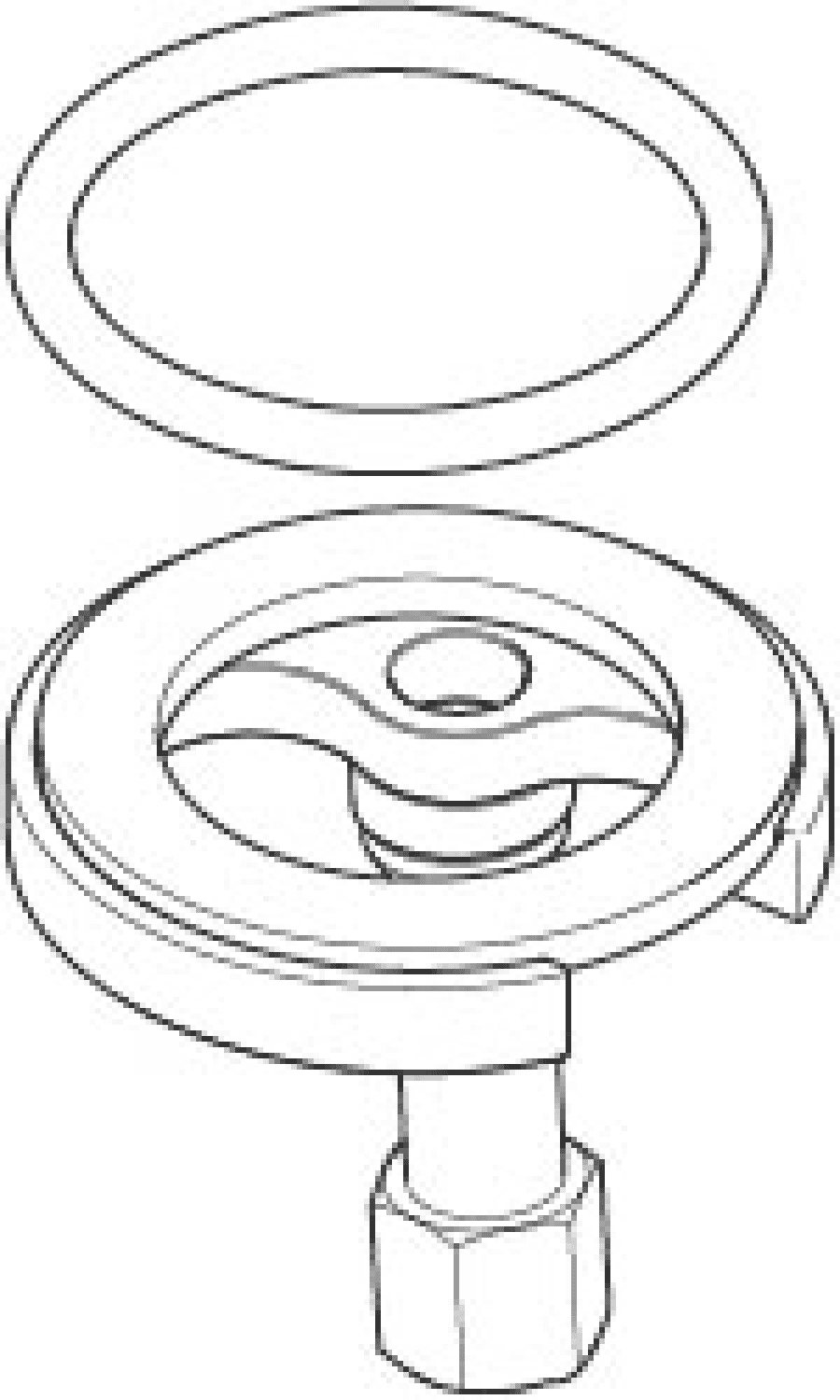 DO Befestigung mit O-Ring D40 x 4 mm ERSATZTEILE 04301103892 D 52 x 57 mm