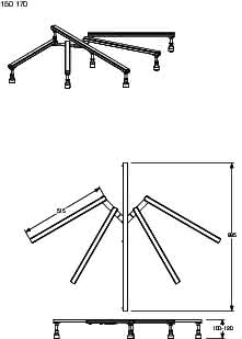 Duschwannenfuß BW-Universal