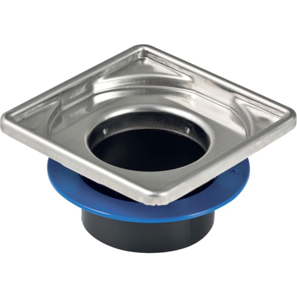 Geberit CleanPoint Aufsatz mit Rostträger f. Duschbodenablauf, 8 x 8cm