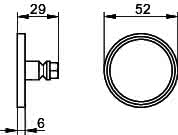 KEUCO Klebe-Set 10 Universalartikel 04994 f. 12820 /22 /63 m. rd Rosette sw matt