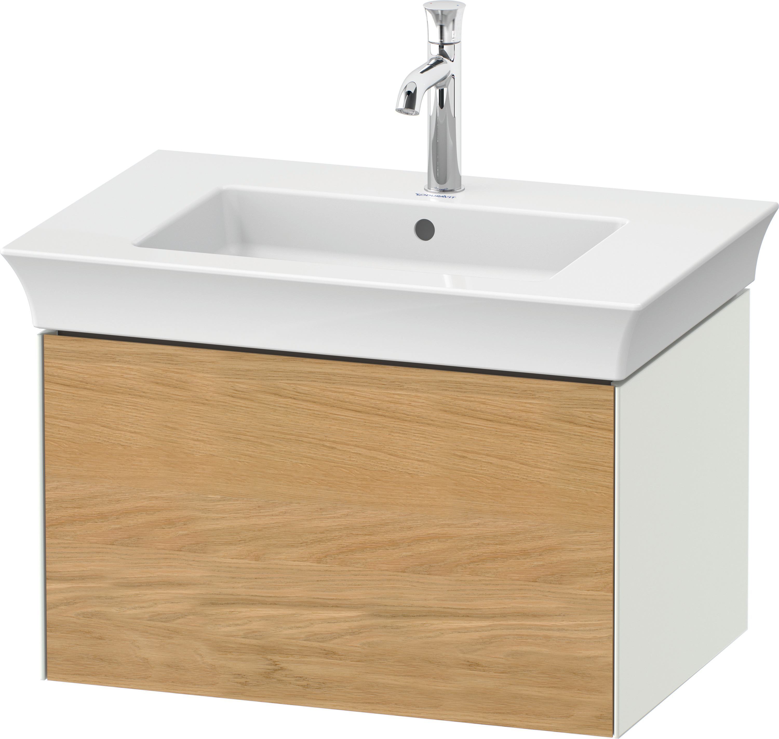 Duravit WTU White Tulip wandh.,1 Auszug 410x684x458mm, Eiche N.M/Weiß Sdm