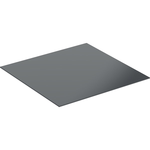 Geberit Abdeckplatte /Glas für Seitenschrank Acanto, schwarz