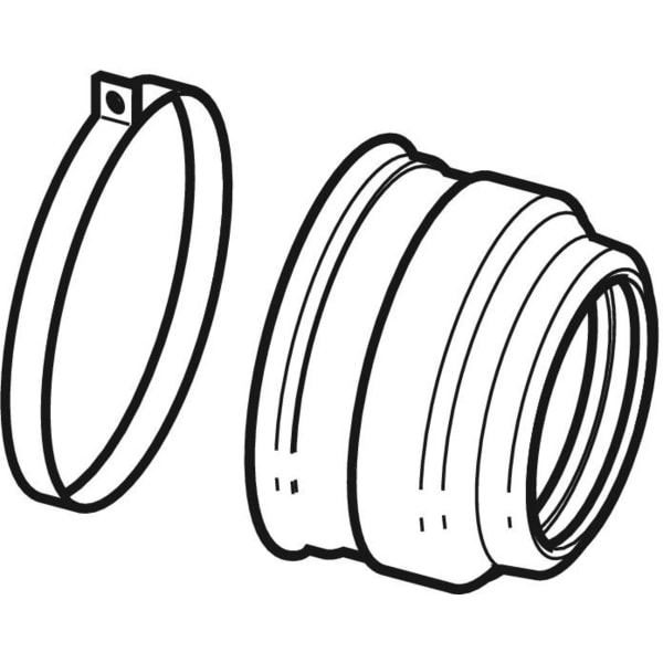 Geberit Übergangsmanschette auf Silent-PP d90