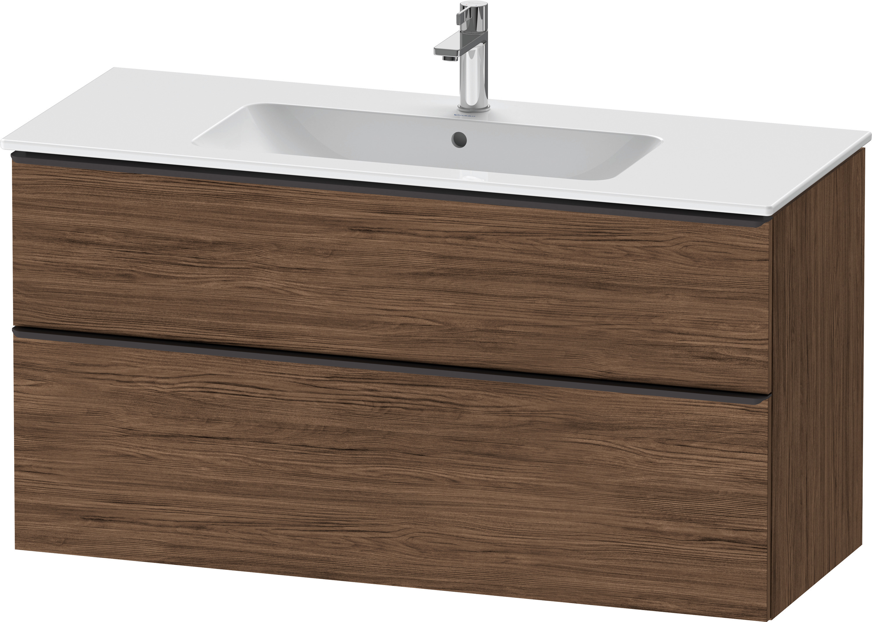 Duravit D-Neo WTU,Ausz:1,Schubk:1,GR:Dia.Schw 1210x462x625mm,Wandh,Nussb.Dkl.Matt,Dek.