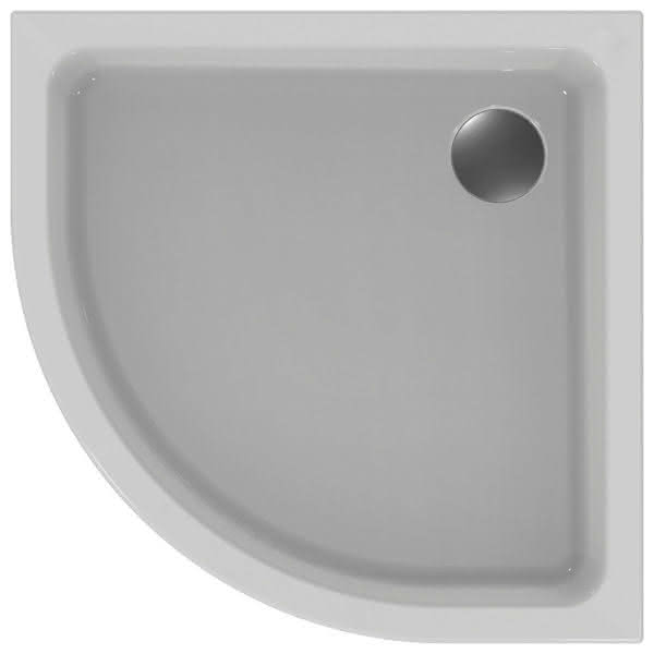 Ideal Standard Viertelkreis-Brausewanne Hotline Neu, 900x900x80mm, Weiß