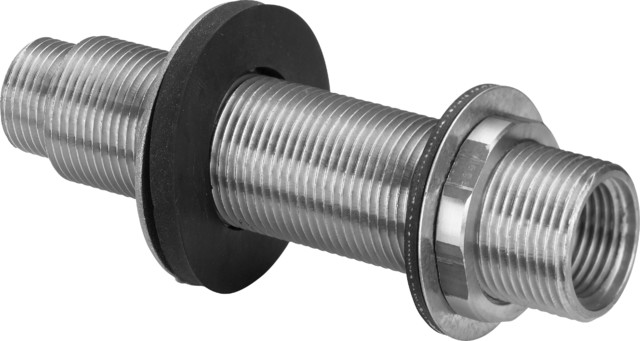 Viega Wanddurchführung mit SC Sanfix P 2132.9 in Rp1/2 x G3/4 x 120mm Rotguss