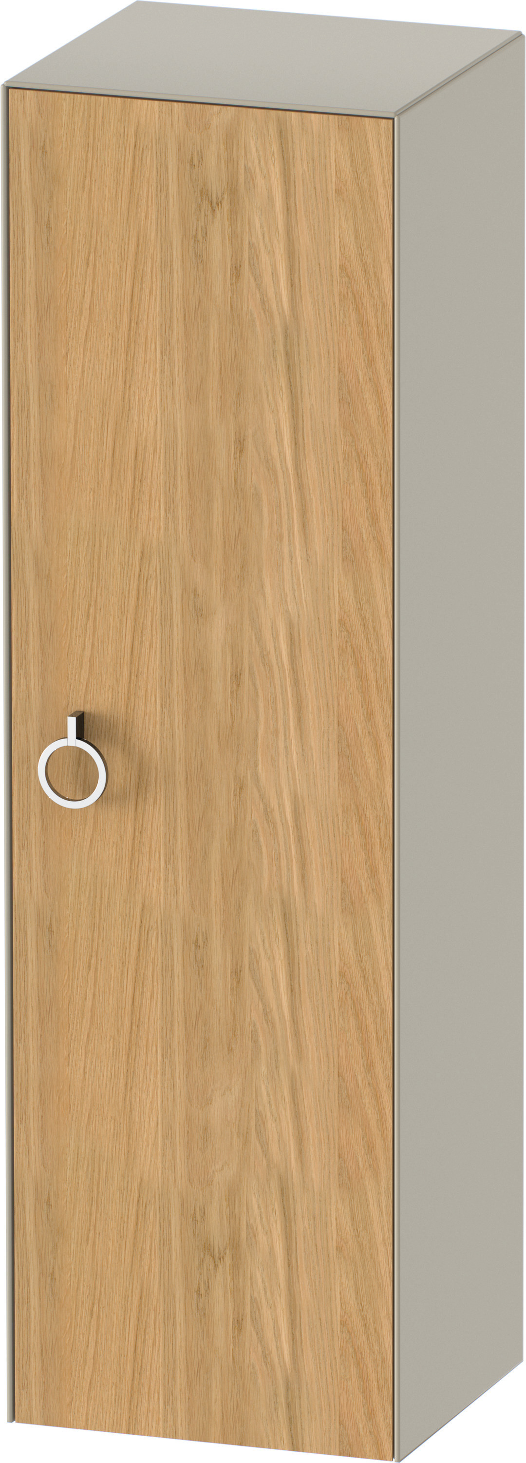 Duravit Halbhochschrank White Tulip,m.Griff TA r,1320x400x360,Eiche N.M./Taupe Sdm