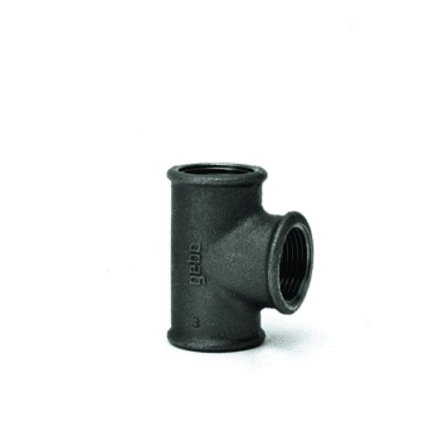 gebofittings Temperguss Gewindefittings 130 - T-Stück - 3/8", schwarz gebofittings Temperguss Gewindefittings 130 - T-Stück - 3/8", schwarz