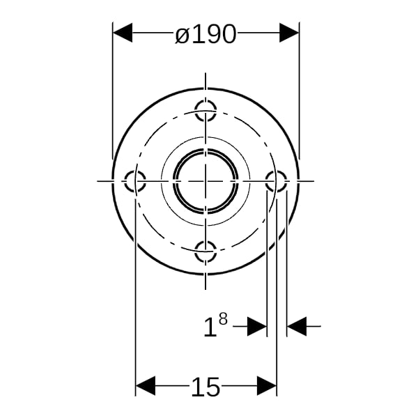 Geberit Mapress C-Stahl Flansch PN 6 mit Einschubende d88,9