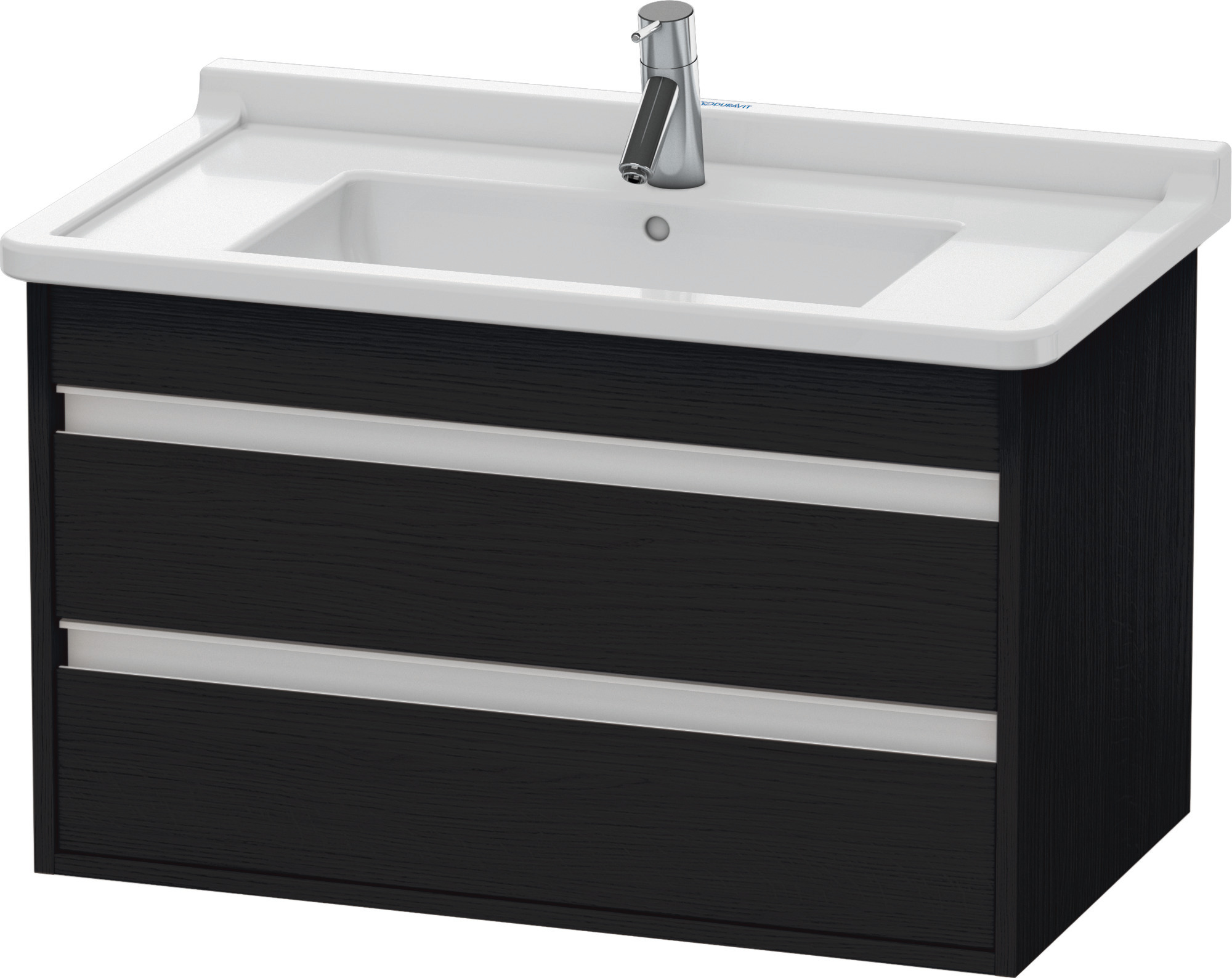 Duravit WTU wandhängend Ketho 455x800x480mm 2 SchKa, für 030480, Eiche Schwarz