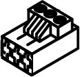 BOSCH Ersatzteil TTNR: 87144044060 Anschlussklemme 2-pol HW/CH gelb