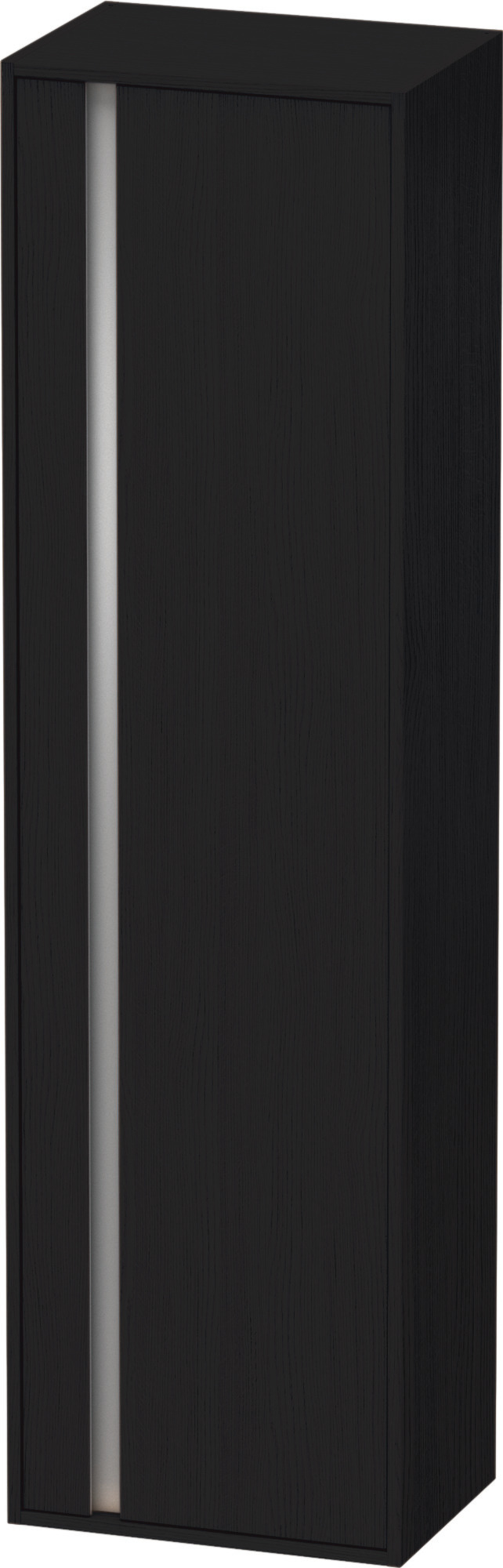 Duravit Hochschrank Ketho 360x500x1800mm 1 Tür, TA rechts, Eiche Schwarz